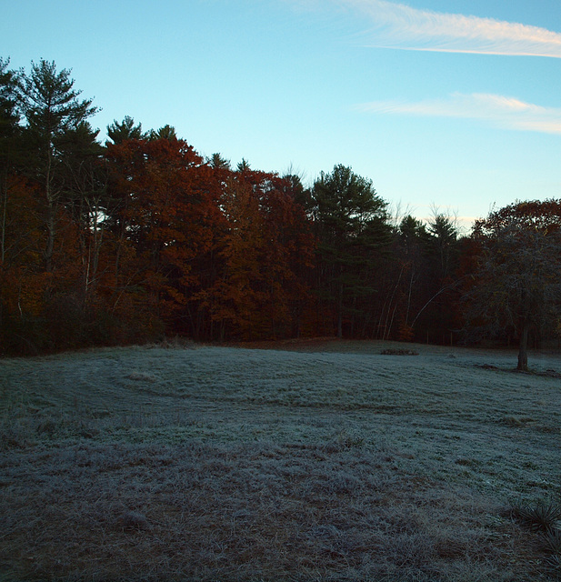 first hard frost of the season