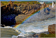 Akureyri Godafoss - rainbow