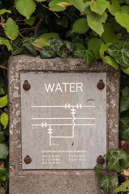 Water Supply Sign