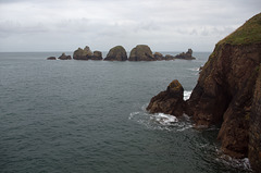 Rock formations on the coastline of Sark Island