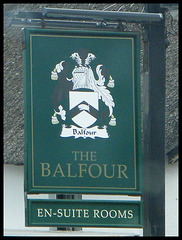 The Balfour pub sign