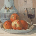 Detail of Detail of Still Life with Apples and Pitcher by Pissarro in the Metropolitan Museum of Art, May 2011