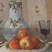 Detail of Still Life with Apples and Pitcher by Pissarro in the Metropolitan Museum of Art, May 2011