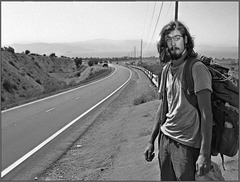 Me -- ha! -- by the road in 1972