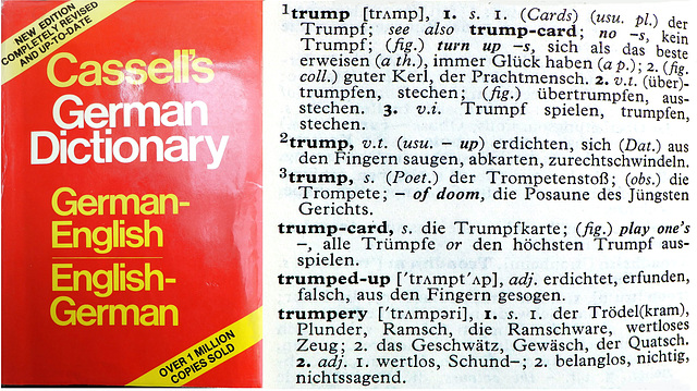 On the subject of Trump: A look at a dictionary clarifies some questions...