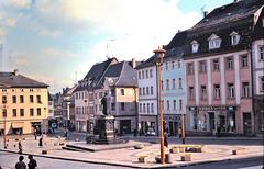 Eisleben (D; damals DDR; à lépoque RDA, Allemagne de l'Est) Avril 1977 (Diapositive numérisée).