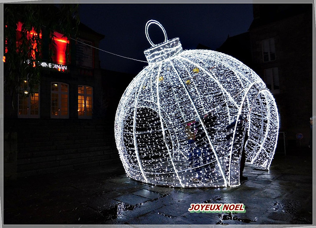 Décoration de Noel à Dinan (22) : Joyeux Noel 2019