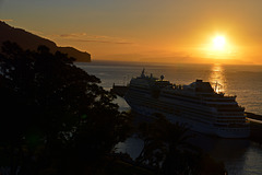 Sonnenaufgang über dem Atlantik auf Madeira
