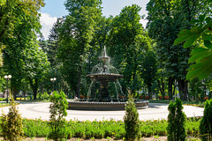 Thermen's fountain in Mariinsky Park (summer)