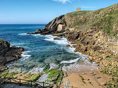 Playa y ermita de Santa Justa. Cantabria.