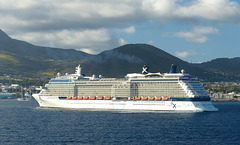 Celebrity Silhouette leaving Basseterre (3) - 12 March 2019