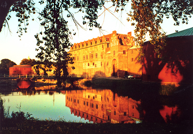 Malmö, Slot Malmöhus bei Sonnenuntergang