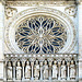 Detail, Rosenfenster, Westfassade, Kathedrale, Amiens, Normandie, Frankreich
