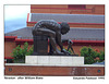 'newton - after william blake' by  eduardo paolozzi at the british library - london