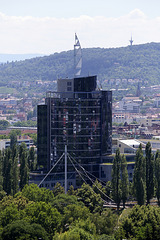 Blick aus dem Bürofenster - Bülow Tower Stuttgart