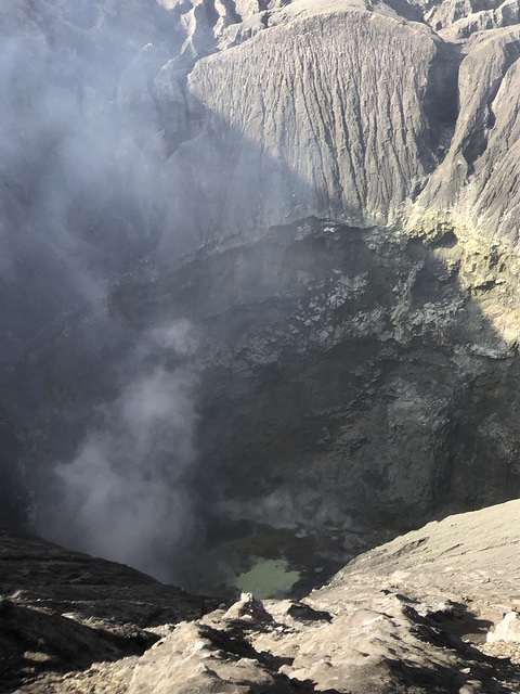 Bromo's active crater, waiting for offerings.