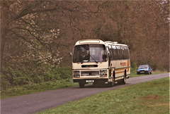 Semmence Coaches TKV 18W near Santon Downham – May 1992 (159-13A)