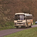 Semmence Coaches TKV 18W near Santon Downham – May 1992 (159-13A)
