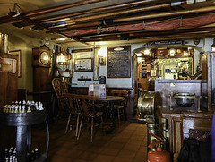 The bar at Spyglass Inn