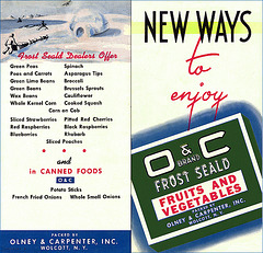 O & C Frozen Food Pamphlet, c1935