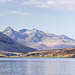 Raasay: Morning view over Churchton Bay to the Black Cuillins