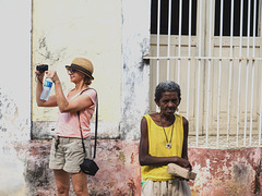 The Colors of Trinidad - locals and tourists, Cuba
