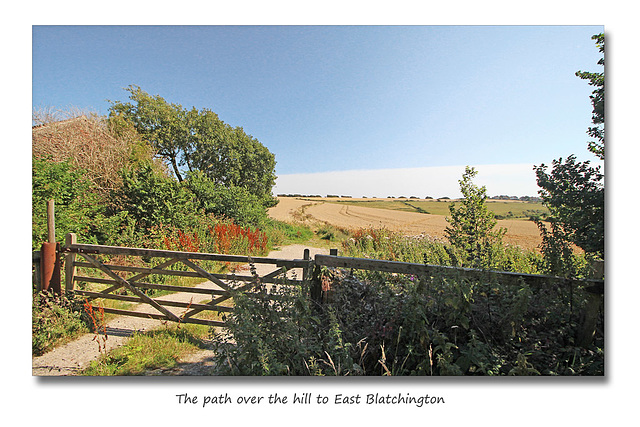 The path to East Blatchington - Bishopstone - 8.8.2015