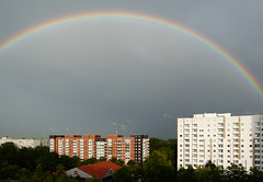 Regenbogen über Kirchdorf