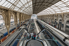 NICE; Gare SNCF; Vue depuis la nouvelle passerelle 04