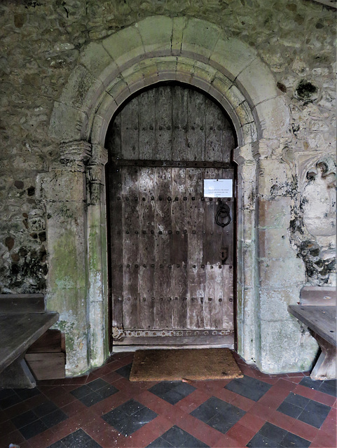 mersham church, kent, c12 s. doorway