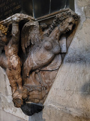 harpy by nicholas stone on tomb of anne bennet +1616 in york minster