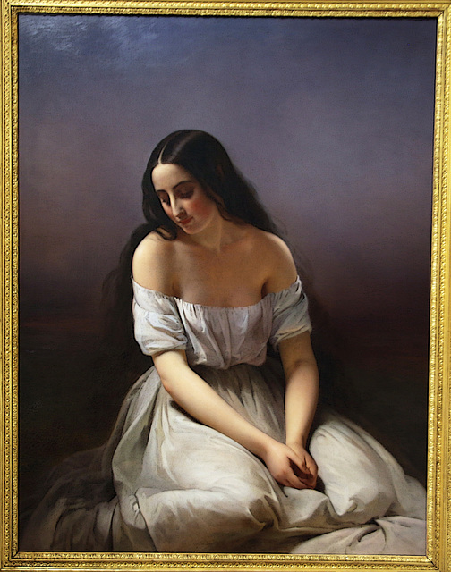 " Une jeune fille à genoux "   1839