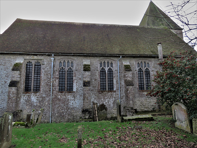 mersham church, kent, late c14, early c15 nave windows