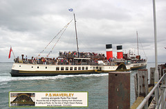 Waverley coming alongside Ryde Pier Head 13 9 2023