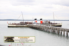 Waverley alongside Yarmouth Pier Head 13 9 2023
