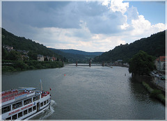 Neckar und Schloss-Heidelberg