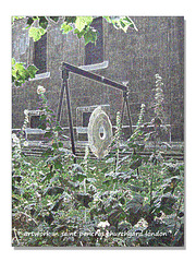 artwork in st pancras churchyard london 18 8  2007