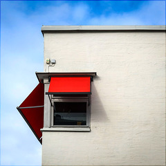 the red awning