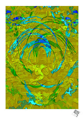Abstract with a touch of nature and a look of stained glass