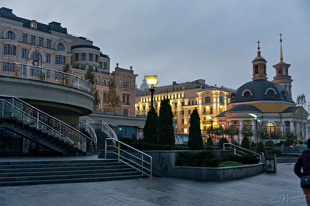 Poshtova Square, Kyiv.