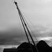 Mast and Dumbarton Rock Silhouette