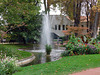 Fountain Behind the Tourist Pavilion in the Public Garden in Vienne, October 2022
