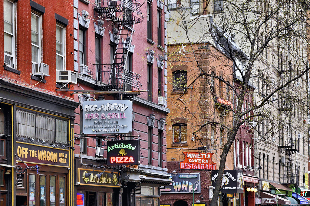Greenwich Village – Macdougal Street near Minetta Lane, New York, New York