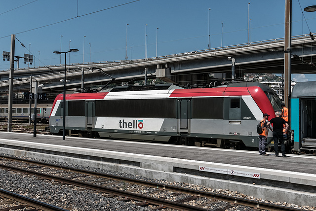 NICE; Gare SNCF; Vue depuis la nouvelle passerelle 10
