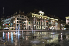 Bundesplatz at night