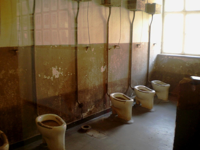 Toilets in prisoners' block.