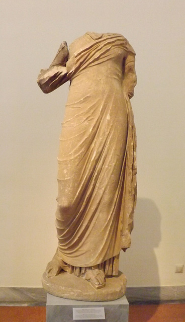 Statue of a Woman from Karystos in the National Archaeological Museum of Athens, May 2014