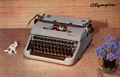 Olympia Typewriter Postcard