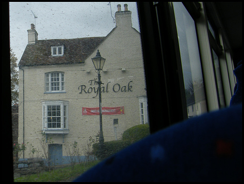 bus past the Royal Oak