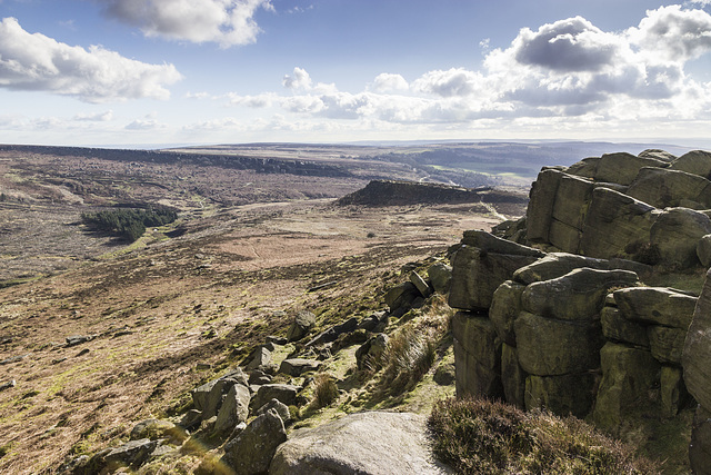 Burbage Valley SSE from Higger Tor